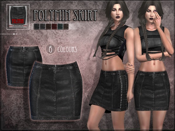 Sims 4 Polymin skirt by RemusSirion at TSR