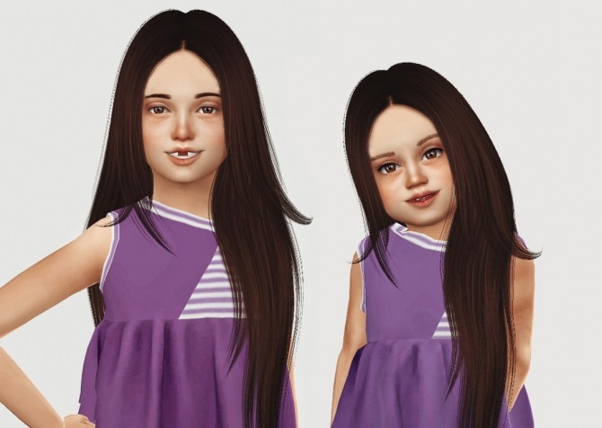 Sims 4 Nightcrawler Charmed Hair Kids & Toddler at Simiracle