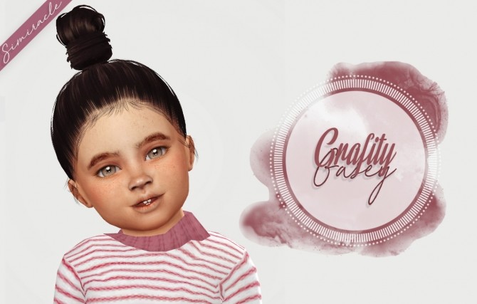Sims 4 Grafity cc Gasey Hair Toddler Version at Simiracle