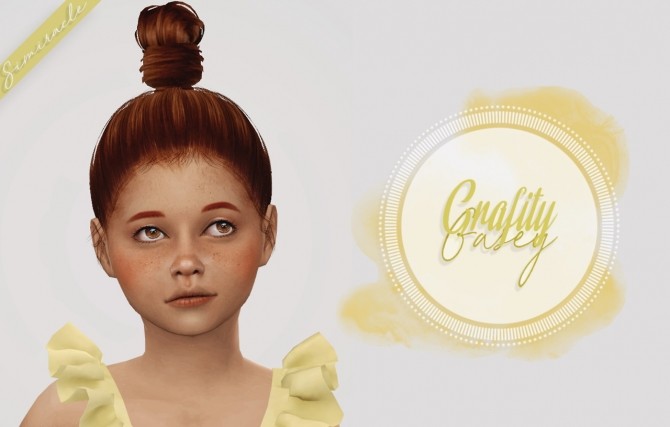 Sims 4 Grafity cc Gasey Hair Kids Version at Simiracle