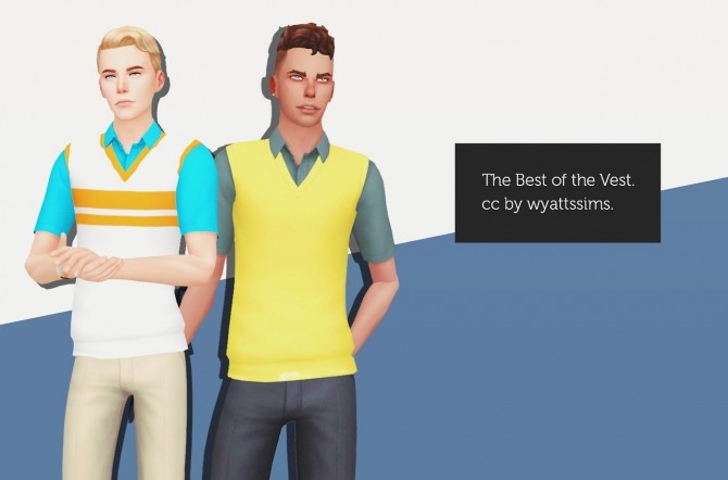 Sims 4 THE BEST OF THE VEST at Waekey