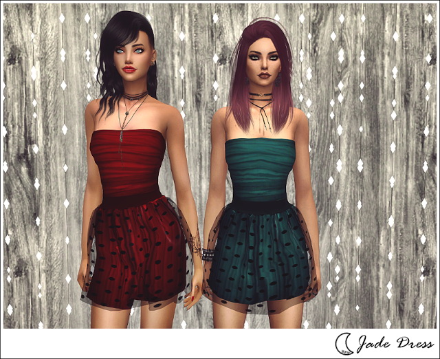 Sims 4 JADE DRESS at Blue8white