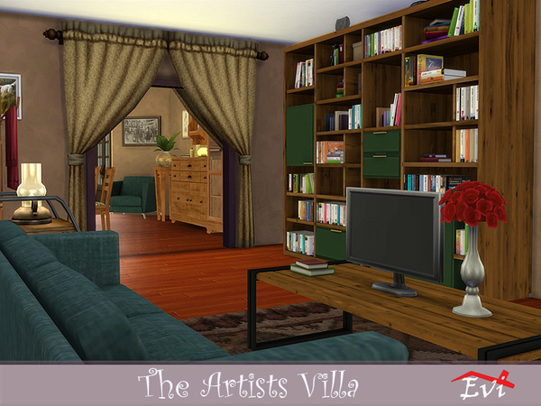 Sims 4 The Artists Villa by evi at TSR