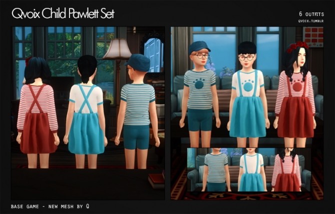 Sims 4 Pawlett Set Kids at qvoix – escaping reality