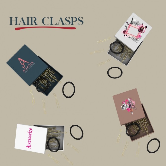 Sims 4 Hair Clasp Box at Leo Sims
