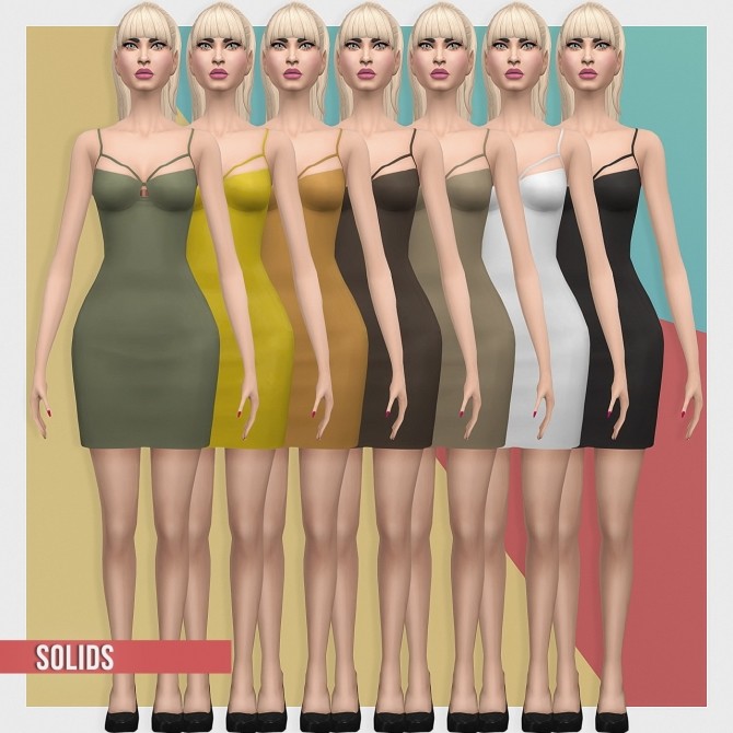 Sims 4 Ruched Sequin Dress at Busted Pixels