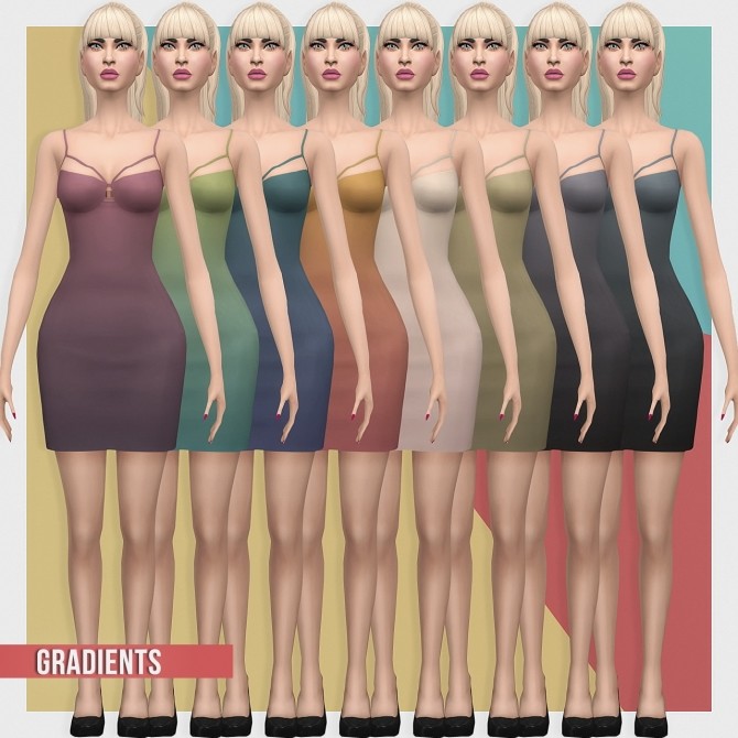 Sims 4 Ruched Sequin Dress at Busted Pixels