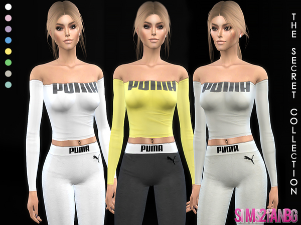 Sims 4 351 Athletic Top by sims2fanbg at TSR