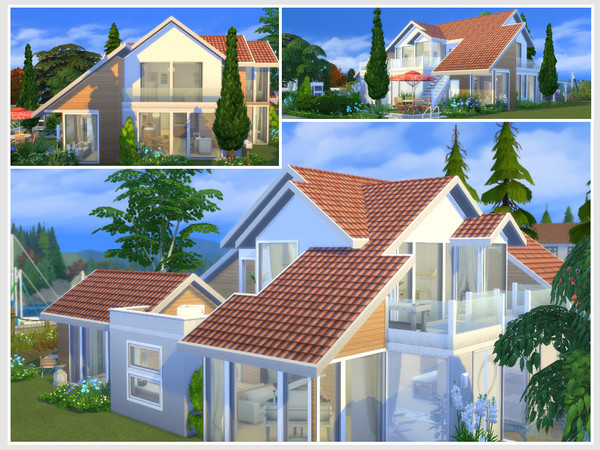 Sims 4 Elyssa house (No CC) by philo at TSR