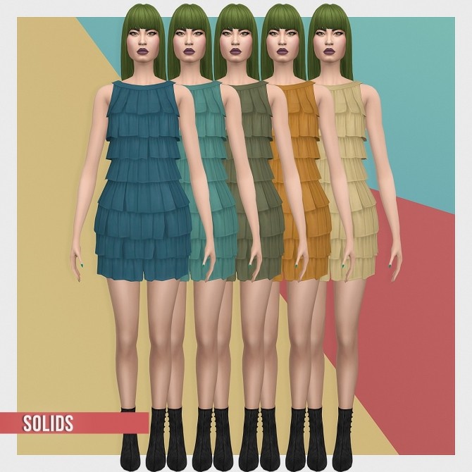 Sims 4 Vegas Dress Layers S3 Conversion at Busted Pixels