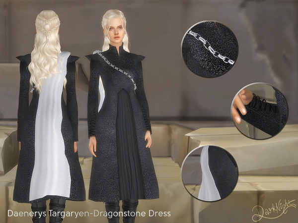 Sims 4 Dragonstone Dress by DarkNighTt at TSR