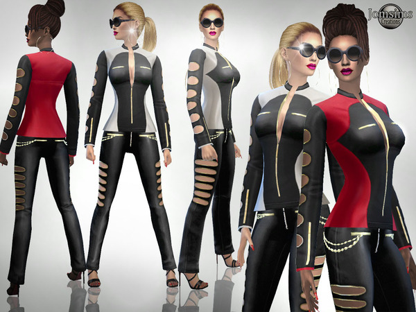 Sims 4 Reggiano outfit by jomsims at TSR