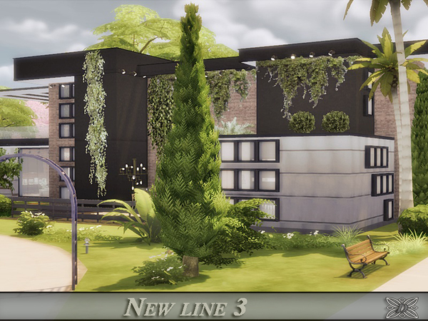 Sims 4 New line 3 ultra modern house by Danuta720 at TSR