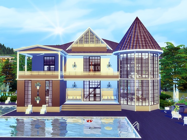 Sims 4 DITO house by marychabb at TSR