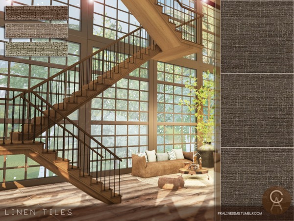 Sims 4 Linen Tiles by Pralinesims at TSR