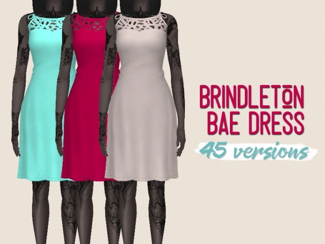 Sims 4 Brindleton Bae Dress by midnightskysims at SimsWorkshop