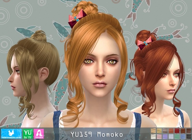 Sims 4 YU159 Momoko hair (Pay) at Newsea Sims 4