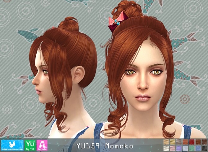 Sims 4 YU159 Momoko hair (Pay) at Newsea Sims 4