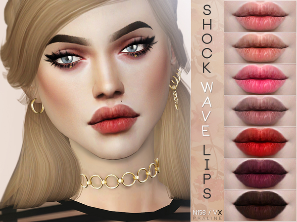 Sims 4 Shock Wave Lips by Pralinesims at TSR
