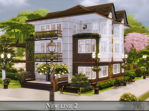 Sims 4 New line 2 house by Danuta720 at TSR
