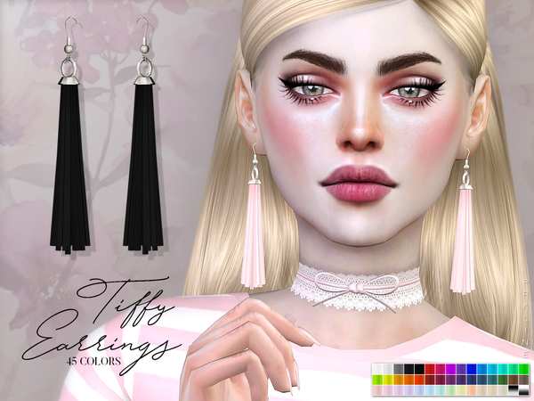 Sims 4 Tiffy Earrings by Pralinesims at TSR