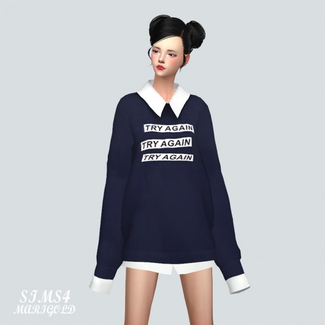 Sims 4 Long Sleeve Sweatshirt at Marigold