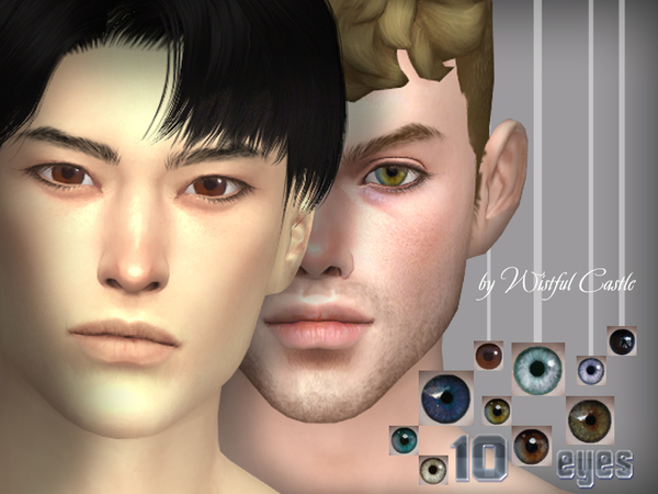 Sims 4 10 eyes by WistfulCastle at TSR