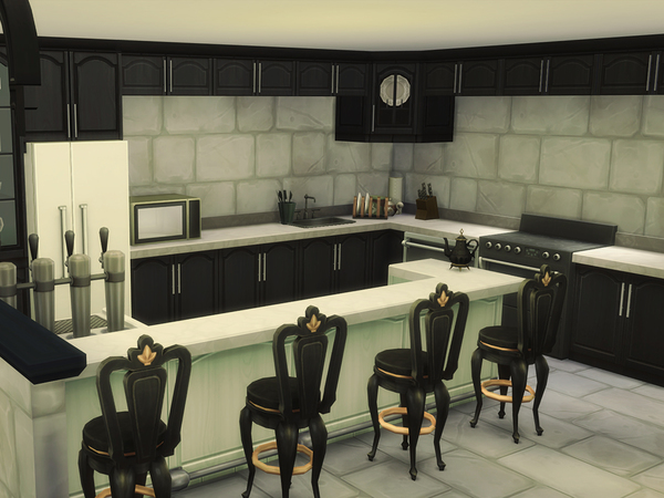 Sims 4 Stone and Bones house by Shar Kim at TSR