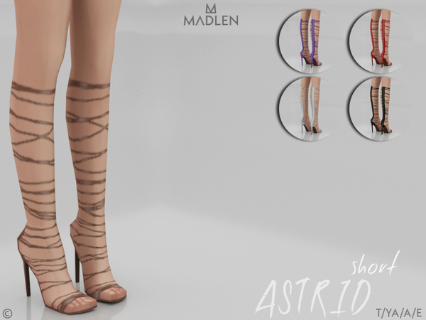 Sims 4 Madlen Astrid Shoes (Short) by MJ95 at TSR