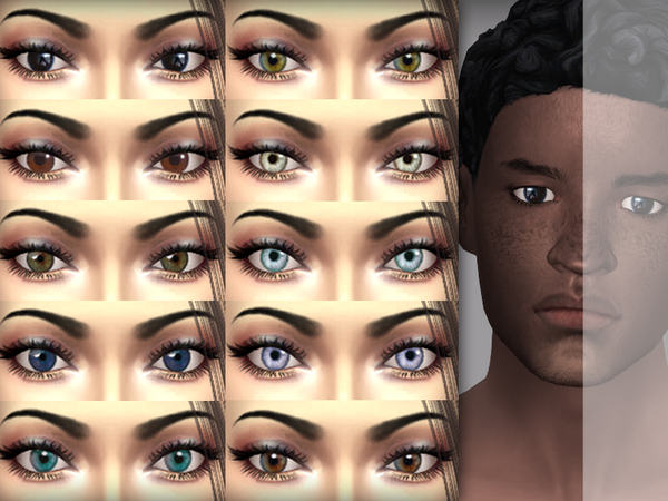 Sims 4 10 eyes by WistfulCastle at TSR