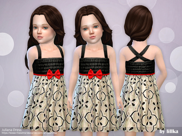 Sims 4 Juliana Dress by lillka at TSR