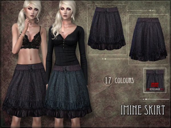 Sims 4 Imine Skirt by RemusSirion at TSR