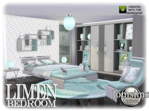 Sims 4 Limen bedroom by jomsims at TSR