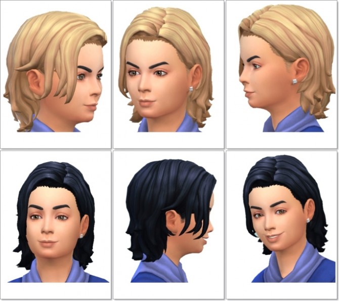 Sims 4 Little Tyler Hair at Birksches Sims Blog