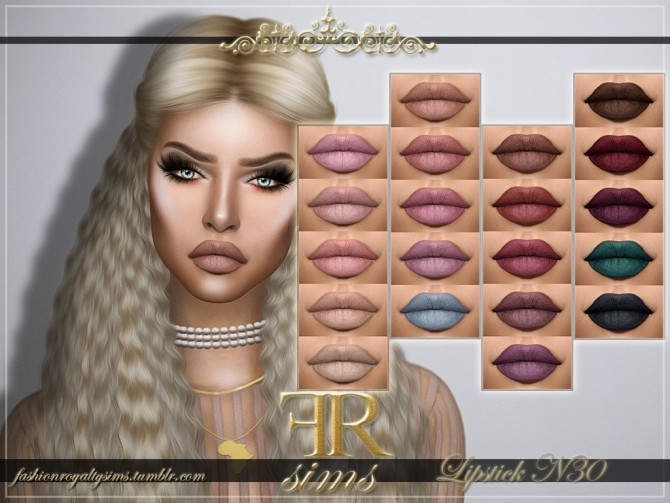 Sims 4 Lipstick N30 at Fashion Royalty Sims