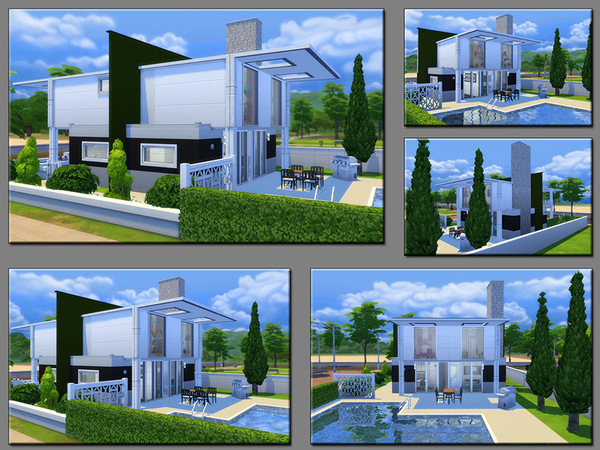 Sims 4 MB Da Capo stylish and modern family home by matomibotaki at TSR