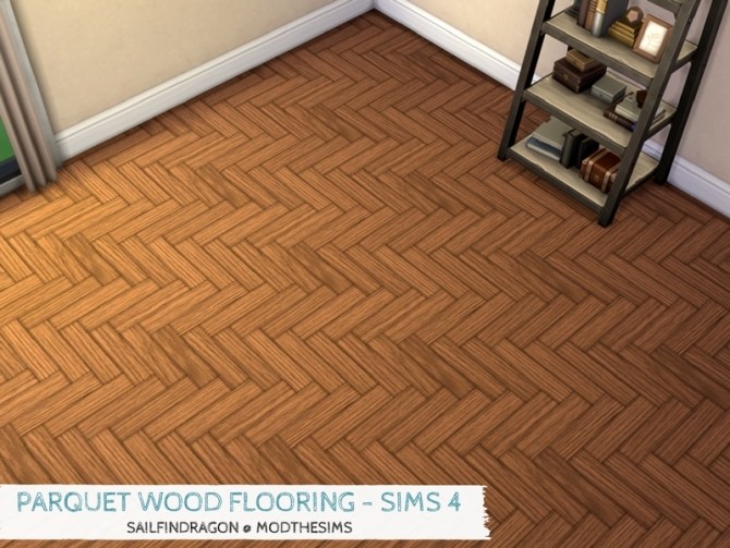 Sims 4 Parquet Wood Flooring by sailfindragon at Mod The Sims