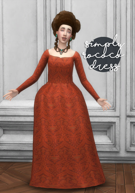 Madame Rococo Dress at Historical Sims Life » Sims 4 Updates