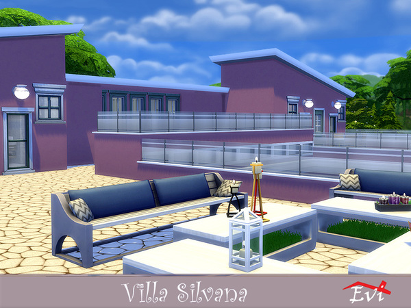 Sims 4 Villa Silvana by evi at TSR