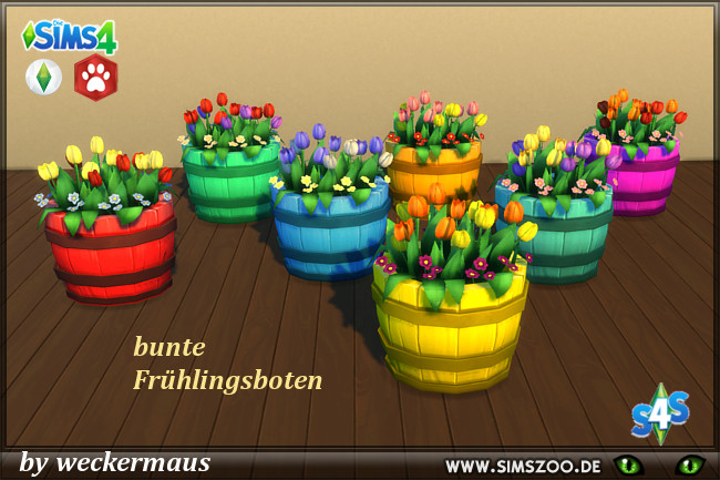 Sims 4 Barrel plants by weckermaus at Blacky’s Sims Zoo