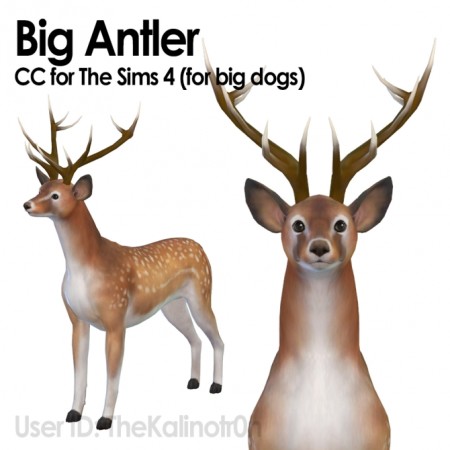 Big Antlers by TheKalino at Mod The Sims