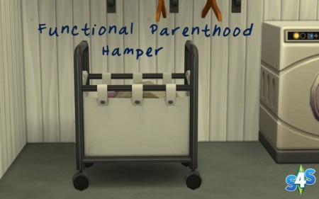 Functional Parenthood Hamper by Athena Apollos at Mod The Sims