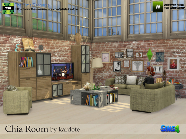 Sims 4 Chia Room by kardofe at TSR