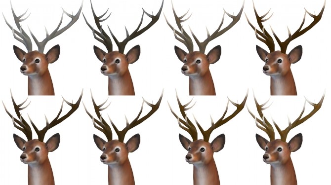 Sims 4 Big Antlers by TheKalino at Mod The Sims