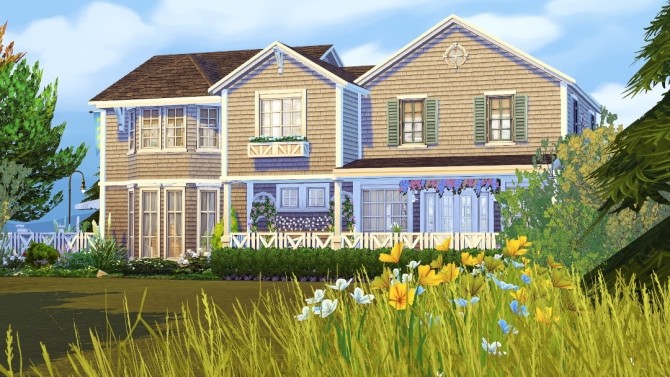 Sims 4 Nantucket Family Home at Jenba Sims