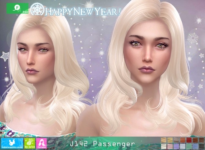 Sims 4 J142 Passenger hair at Newsea Sims 4
