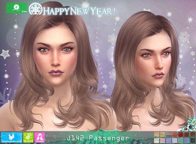 Sims 4 J142 Passenger hair at Newsea Sims 4