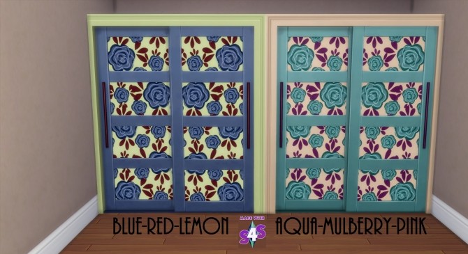 Sims 4 Perfect Size Closet Roses 12 Colours by wendy35pearly at Mod The Sims