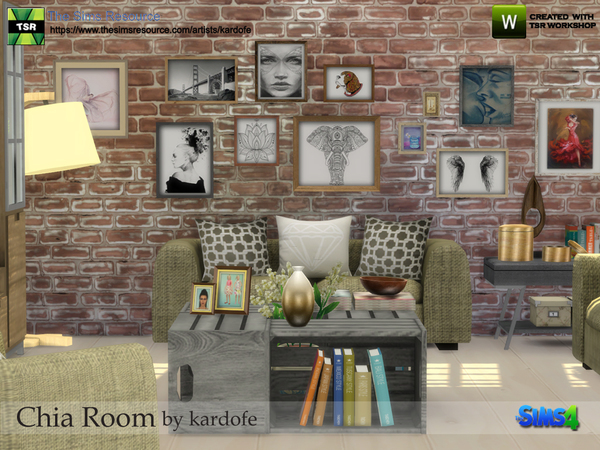 Sims 4 Chia Room by kardofe at TSR