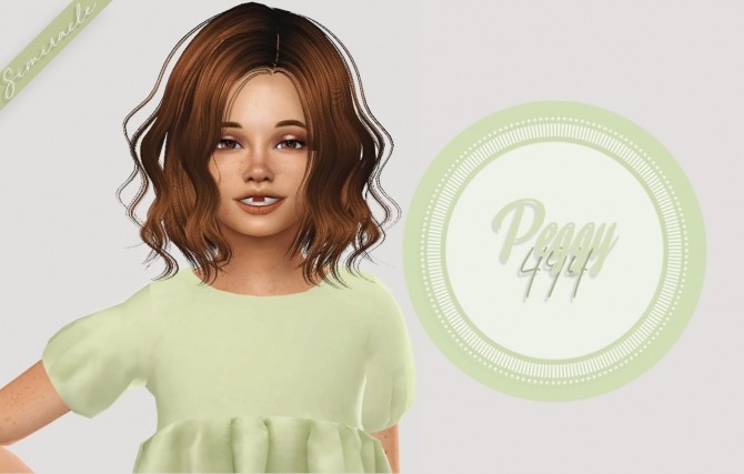 Sims 4 Peggy 494 Hair Kids Version at Simiracle